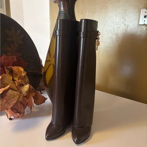 Givenchy shark boots over the knees